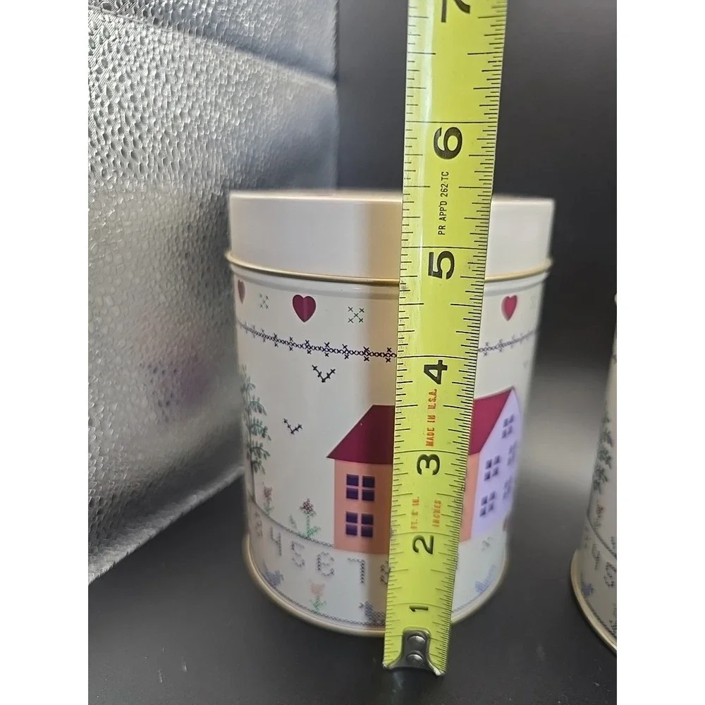 Canisters Homes Hearts & Numbers NEW Open‎ Box Set of 3